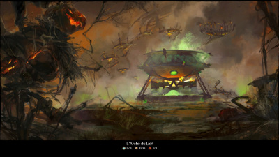 artwork Guild Wars 2, l'arche du lion version halloween