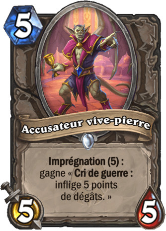 hearthstone, carte Accusateur vive-pierre