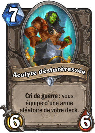 hearthstone, carte - Acolyte d�sinteress�