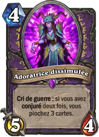 hearthstone, carte - Adoratrice dissimul�e