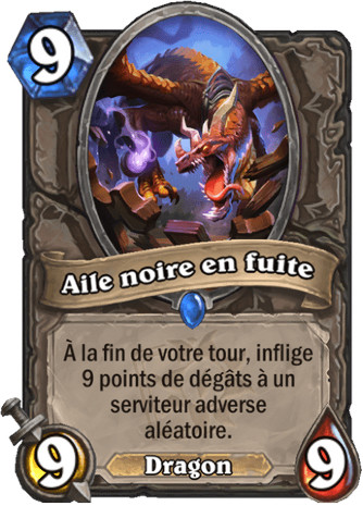 hearthstone, carte Aile noire en fuite