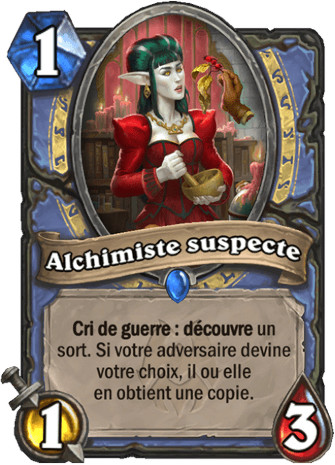 hearthstone, carte Alchimiste suspecte