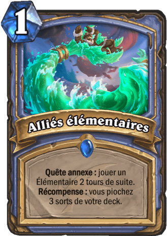 hearthstone, carte - Alli�s �l�mentaires