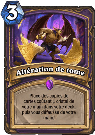 hearthstone, carte Alt�ration de tome
