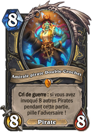 hearthstone, carte Amirale pirate Double-Crochet
