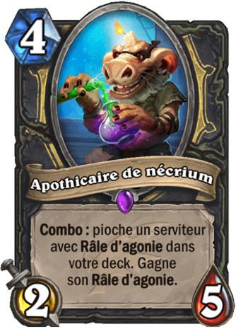 hearthstone, carte - Apothicaire de n�cium
