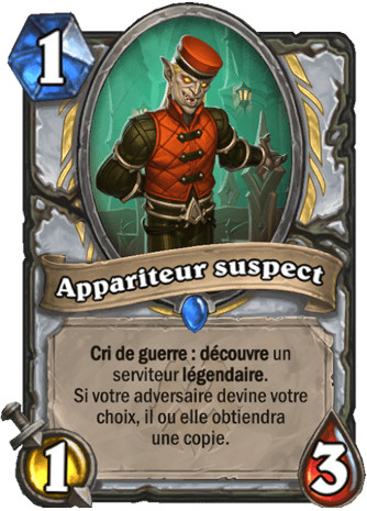 hearthstone, carte Appariteur suspect