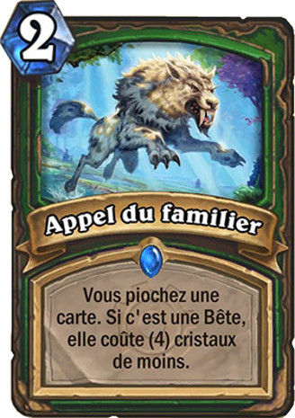 hearthstone, carte appel du familier