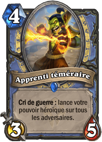 hearthstone, carte - Apprenti t�m�raire