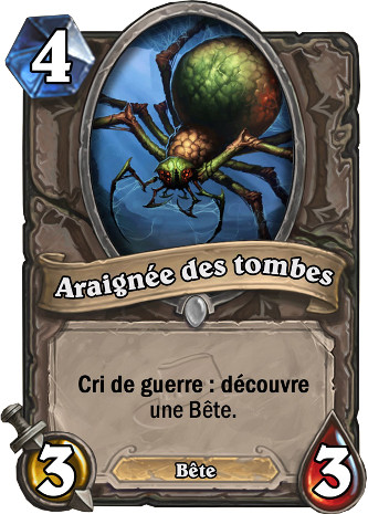 hearthstone, carte araign�e des tombes