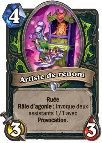hearthstone, carte Artiste de renom