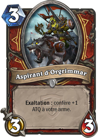 hearthstone, carte Aspirant d'Orgrimmar