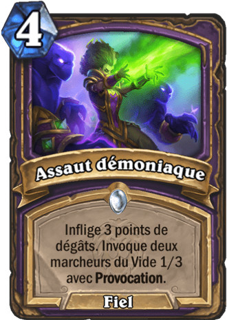 hearthstone, carte - Assaut d�moniaque