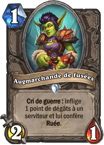 hearthstone, carte - Augmarchande de fus�es