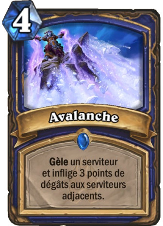 hearthstone, carte Avalanche