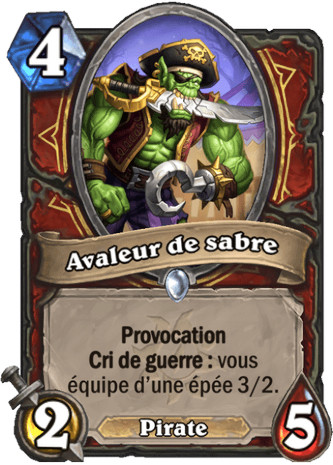 hearthstone, carte Avaleur de sabre