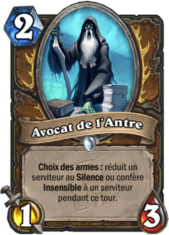 hearthstone, carte Avocat de l'Antre
