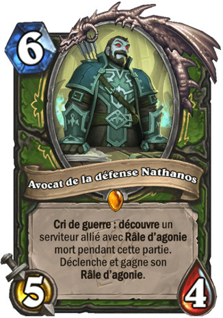 hearthstone, carte Avocat de la d�fense Nathanos