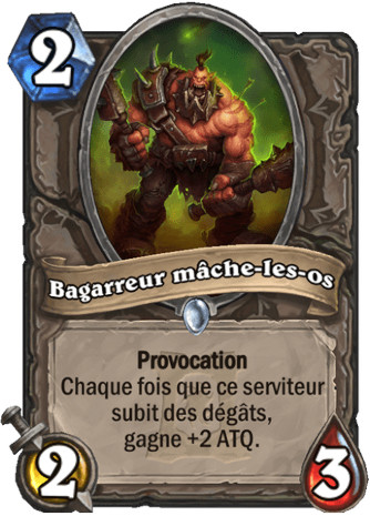 hearthstone, carte - Bagarreur m�che-les-os