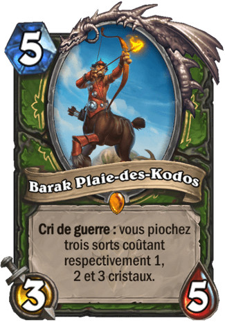 hearthstone, carte - Barak Plaie-des-Kodos