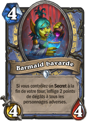 hearthstone, carte Barmaid bavarde