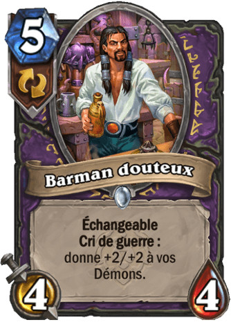 hearthstone, carte - Barman douteux