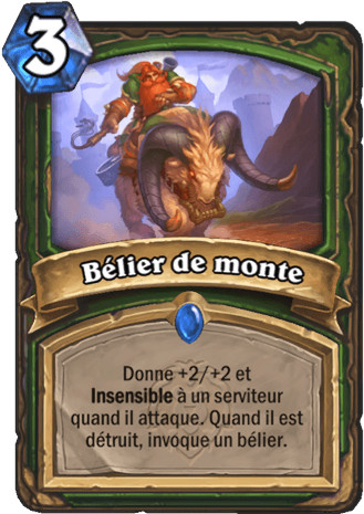 hearthstone, carte - B�lier de monte