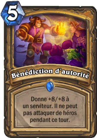 hearthstone, carte B�n�diction d'autorit�