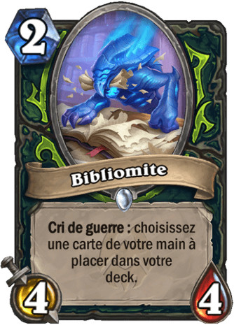 hearthstone, carte Bibliomite