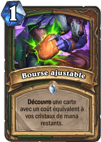 hearthstone, carte Bourse ajustable