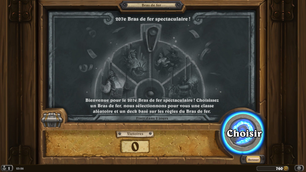 Bras de fer Hearthstone, 207e Bras de fer spectaculaire