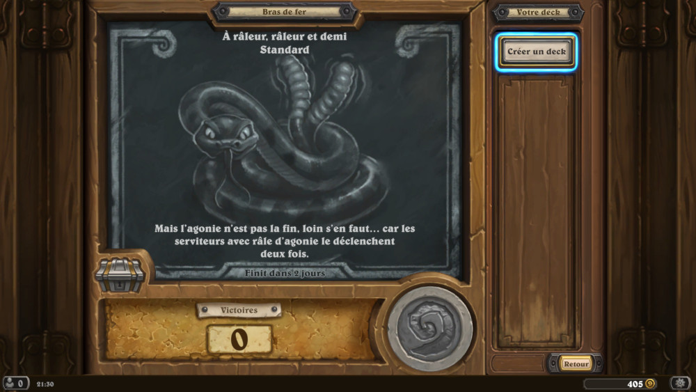 Bras de fer Hearthstone, � r�leur, r�leur et demi