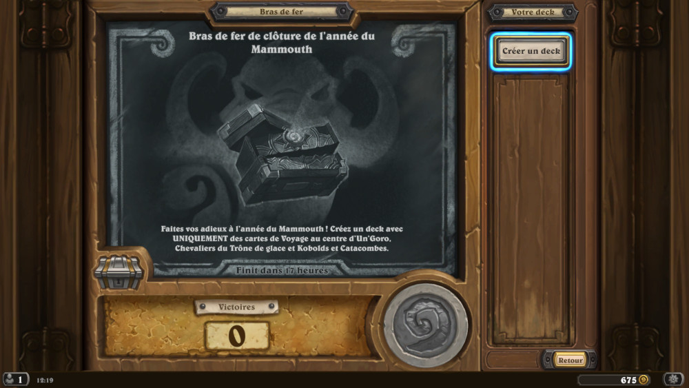 Bras de fer Hearthstone, bras de fer de cl�ture de l'ann�e du Mammouth