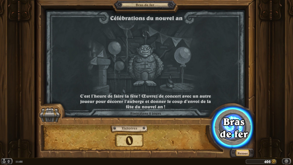 Bras de fer Hearthstone, c�l�brations du nouvel an