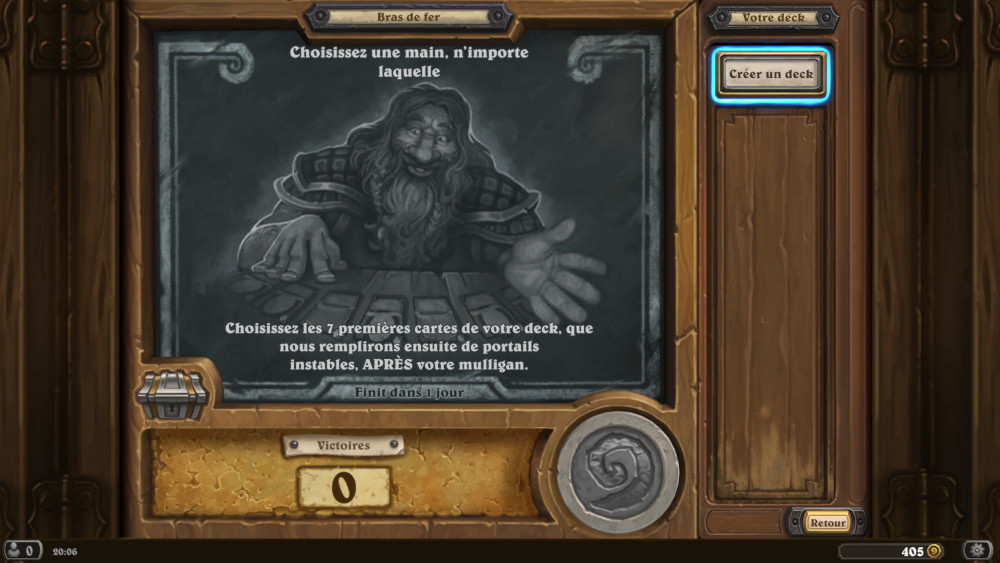 Bras de fer Hearthstone, choississez une main, n'importe laquelle