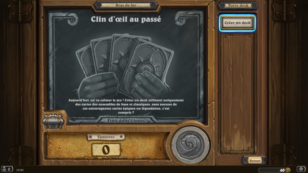 Bras de fer Hearthstone, clin d'oeil du pass�