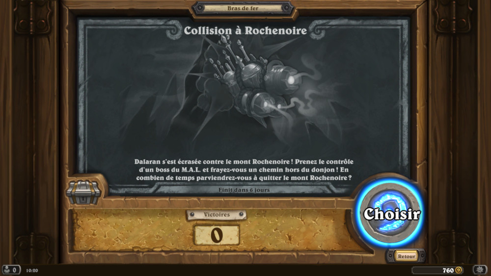 Bras de fer Hearthstone, collision � Rochenoire