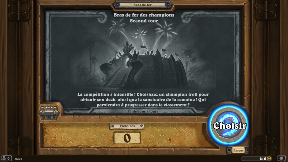 Bras de fer Hearthstone, bras de fer des champions second tour
