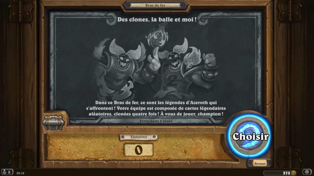 Bras de fer Hearthstone, des clones la balle et moi