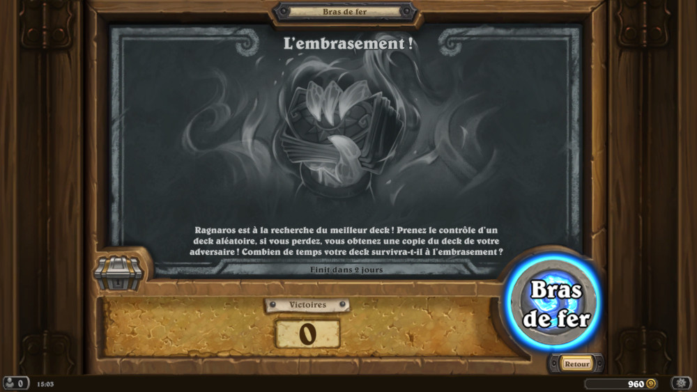 Bras de fer Hearthstone, l'embrasement