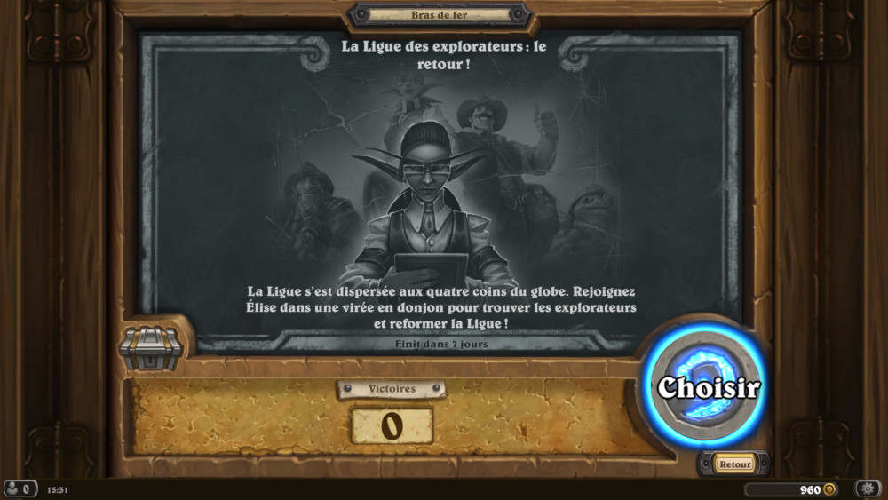 Bras de fer Hearthstone, la ligue des explorateurs : le retour !