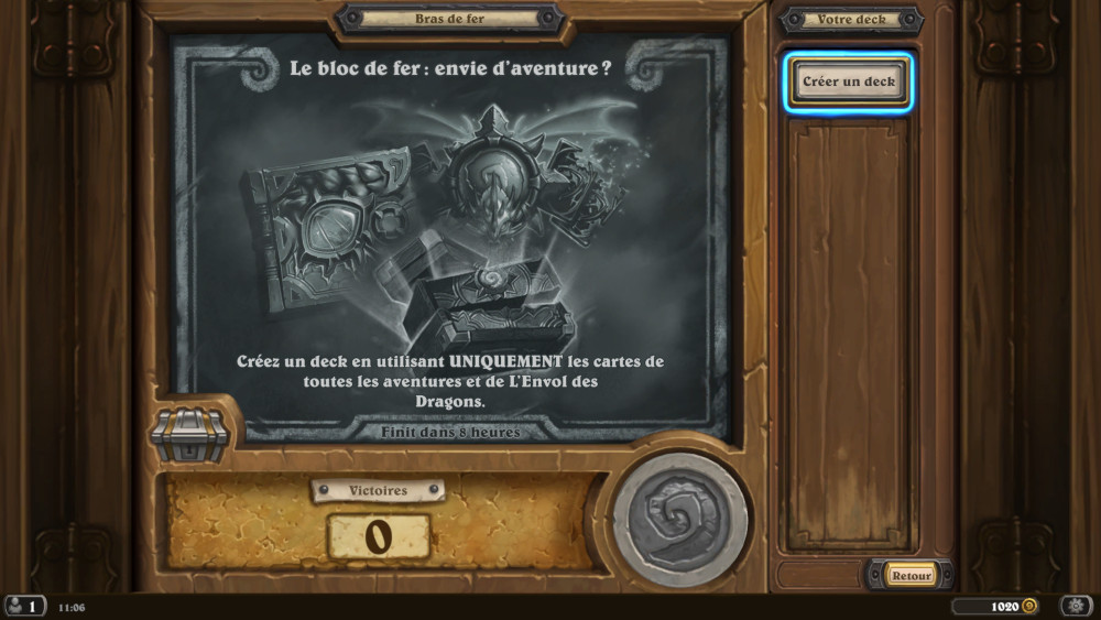 Bras de fer Hearthstone, le bloc de fer : envie d'aventure ?