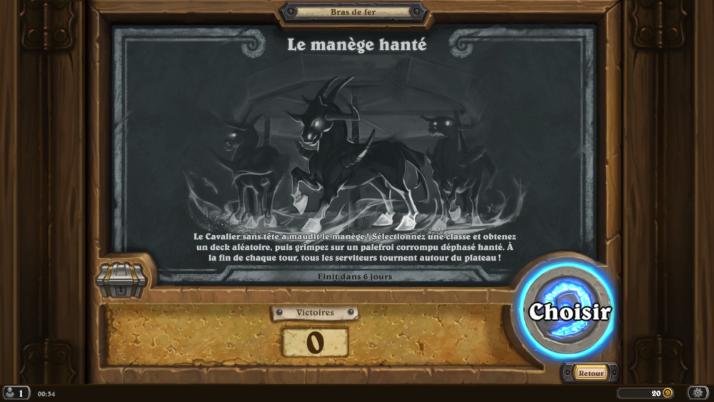 Bras de fer Hearthstone, le man�ge hant�