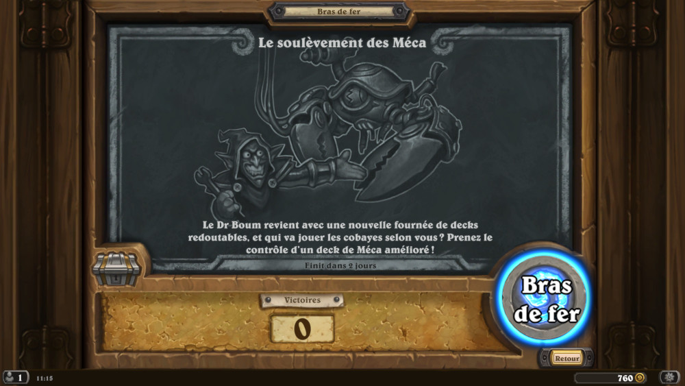 Bras de fer Hearthstone, le soul�vement des M�ca