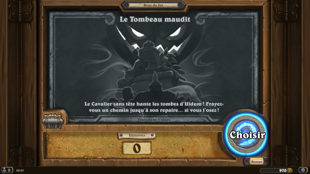 Bras de fer Hearthstone, le tombeau maudit