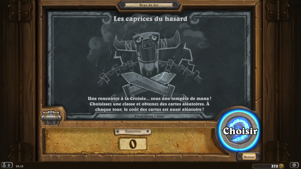 Bras de fer Hearthstone, les caprices du hasard