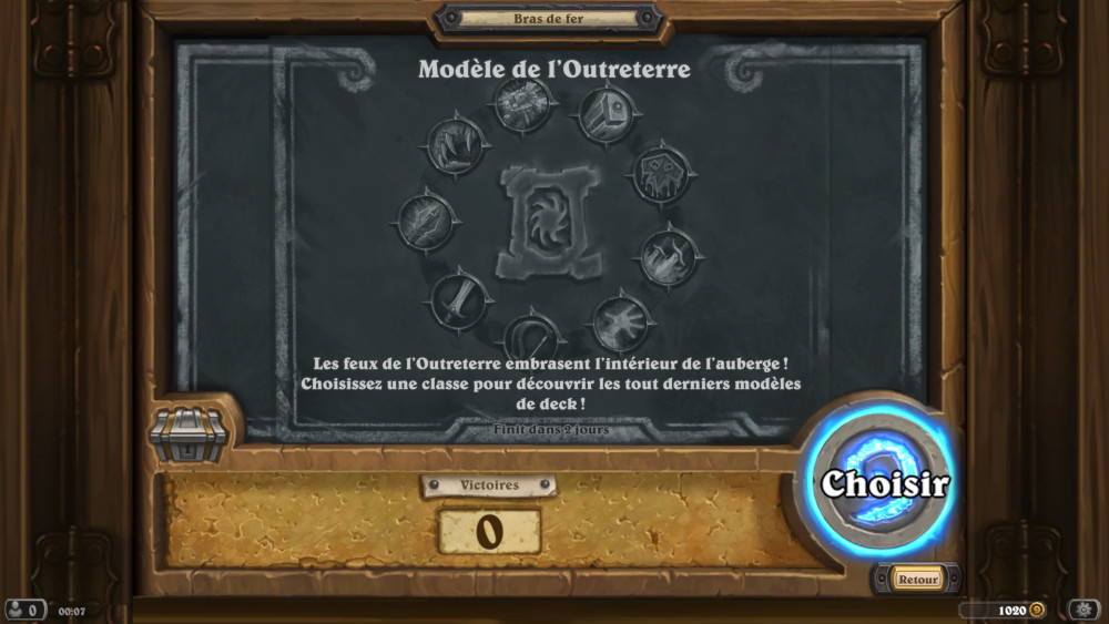Bras de fer Hearthstone, mod�le de l'Outreterre