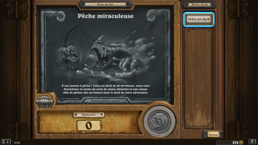 Bras de fer Hearthstone, p�che miraculeuse