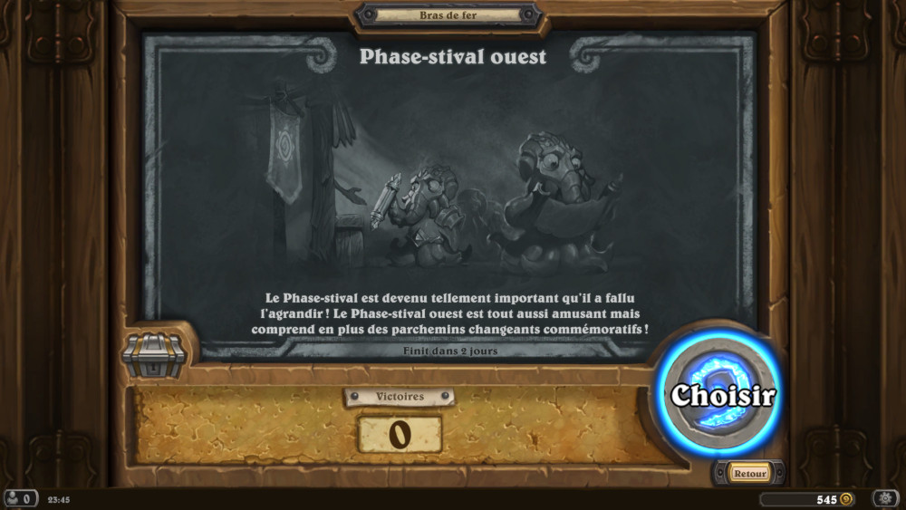Bras de fer Hearthstone, phase stival ouest
