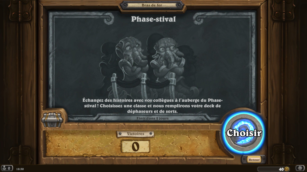 Bras de fer Hearthstone, phase stival